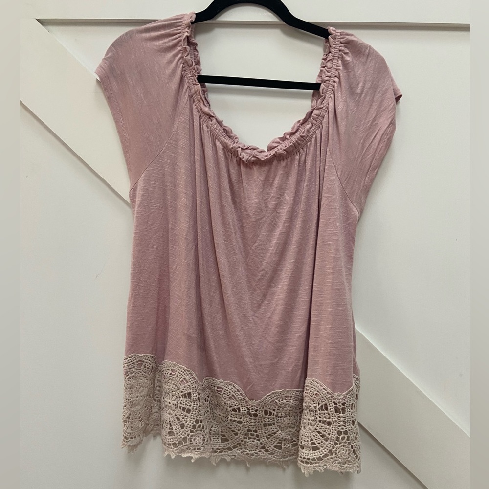 Blush Short Sleeve Top